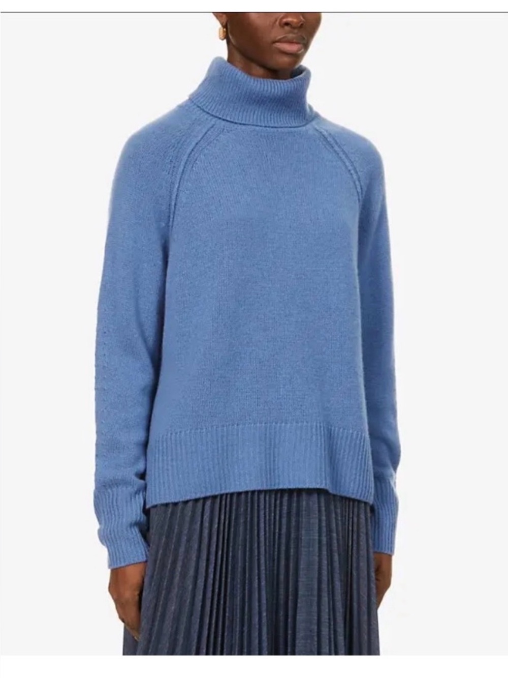 360 Cashmere Hudson Roll Neck Back Slit Sweater Size XS
